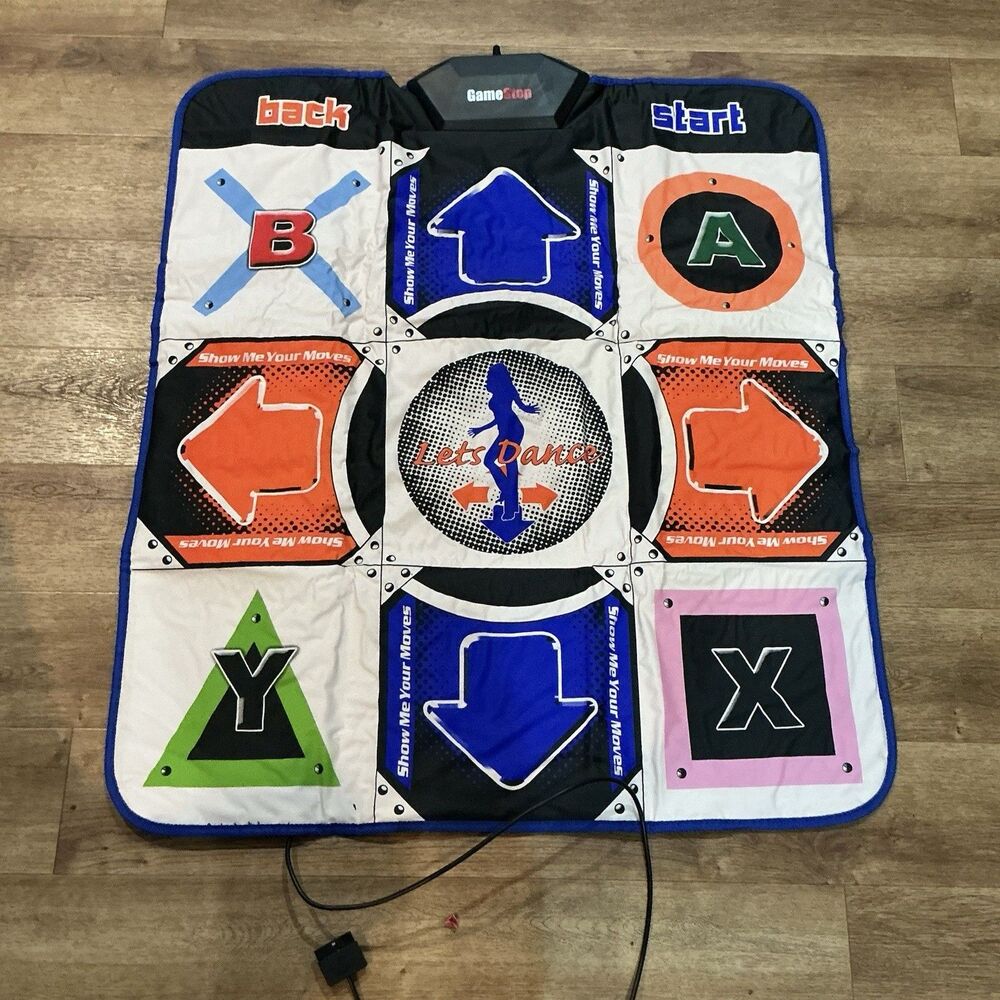 GameStop Dance Pad PS2 GameCube DDR Mario Mix Dual Platform Mat w/ Box